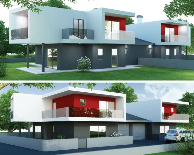 Nuovo progetto di realizzazione villa bifamiliare a Colugna alle porte di Udine