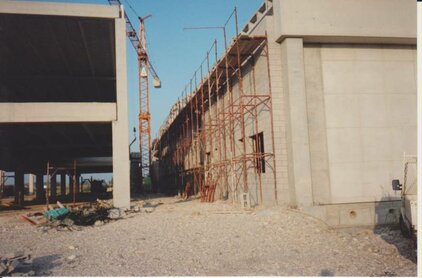 Cantiere: costruzione capannone a Ronchis